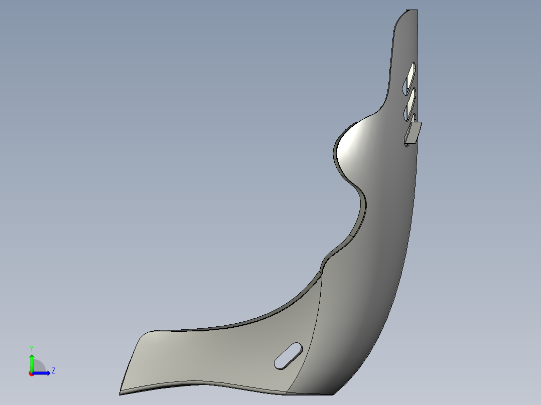 碳纤维桶形座椅carbon-fiber-bucket-seat-stp左视图