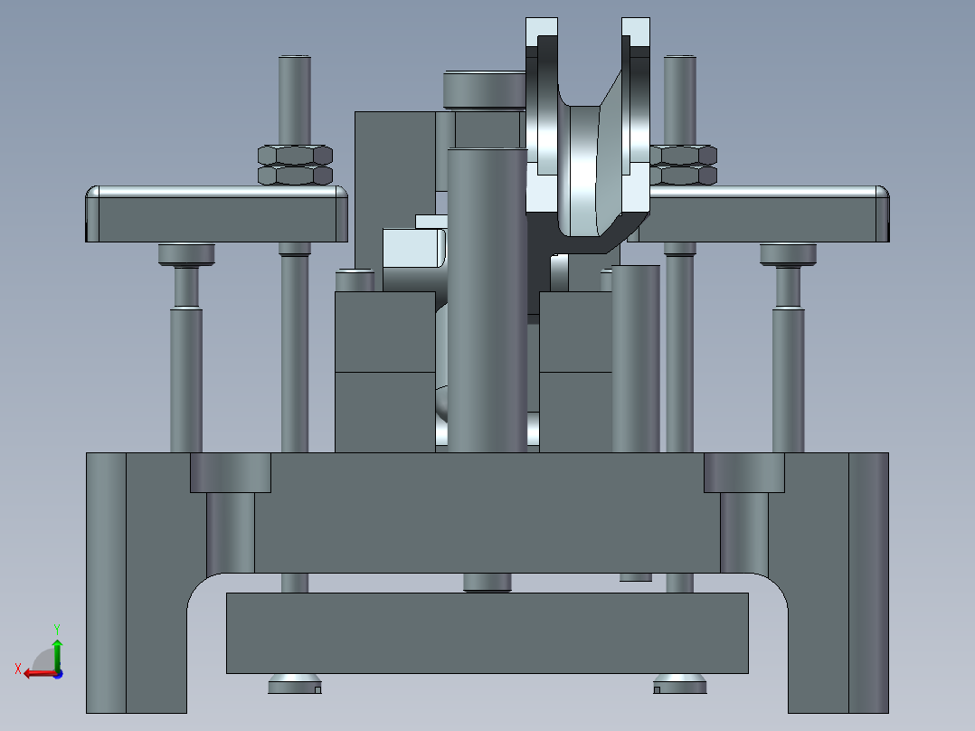 倒挡拨叉加工工艺及钻φ8斜孔夹具设计【含三维SolidWorks和UG】后视图