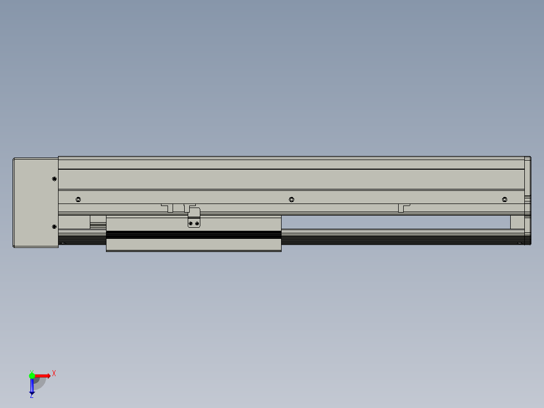 VF丝杆传动-一般环境VF22-S250-BL俯视图