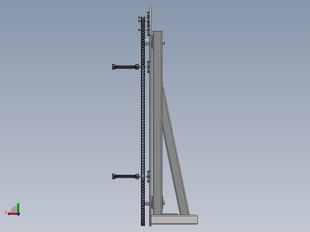 立式输送机sw18可编辑后视图