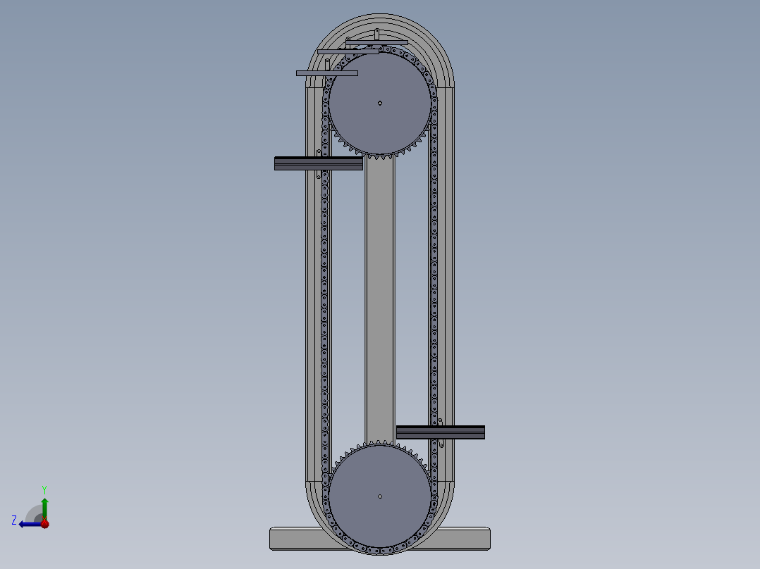 立式输送机sw18可编辑右视图