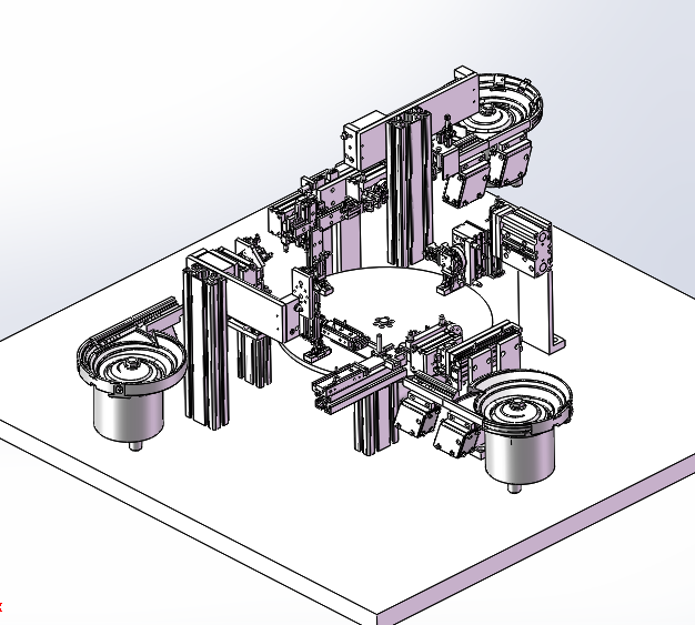 摩托车喇叭自动安装机3D模型