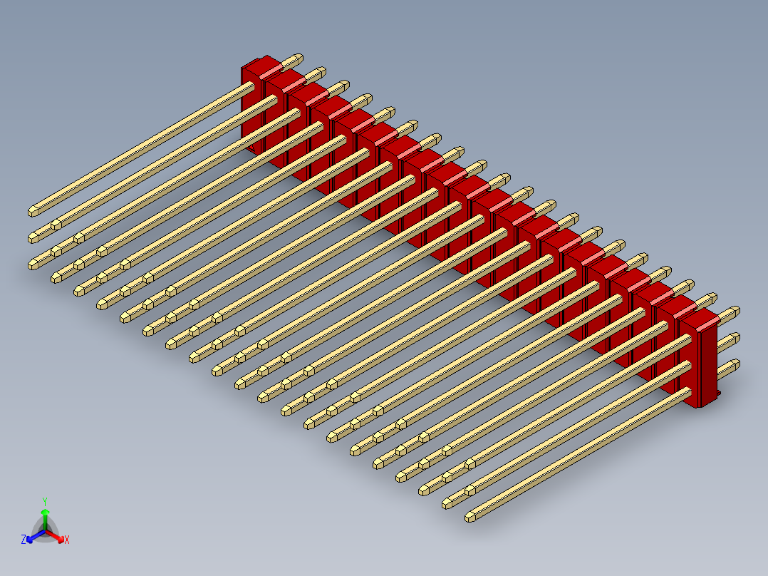 彩色公头100mil（2.54mm）系列-DS1021_red_3x20p_100mil_Type43_rev1.0