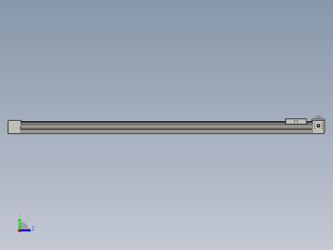 威洛博直线电机模组EB4-L80-S1100-L-57-MS3左视图