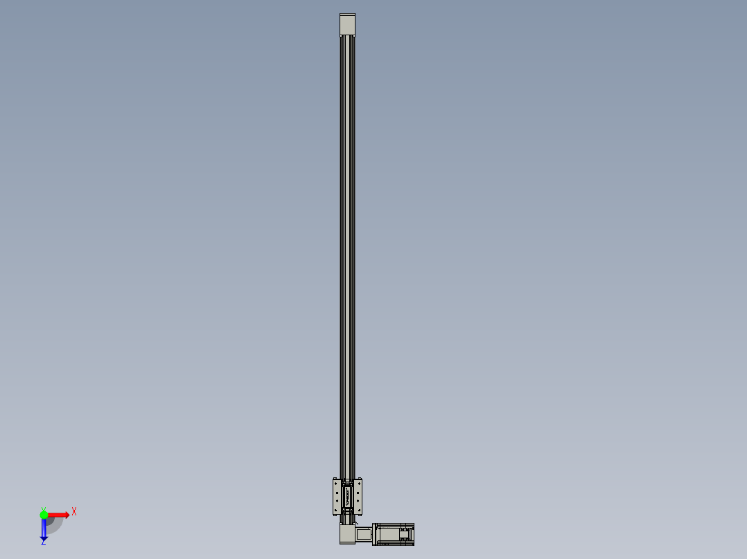 威洛博直线电机模组EB4-L80-S1100-L-57-MS3俯视图