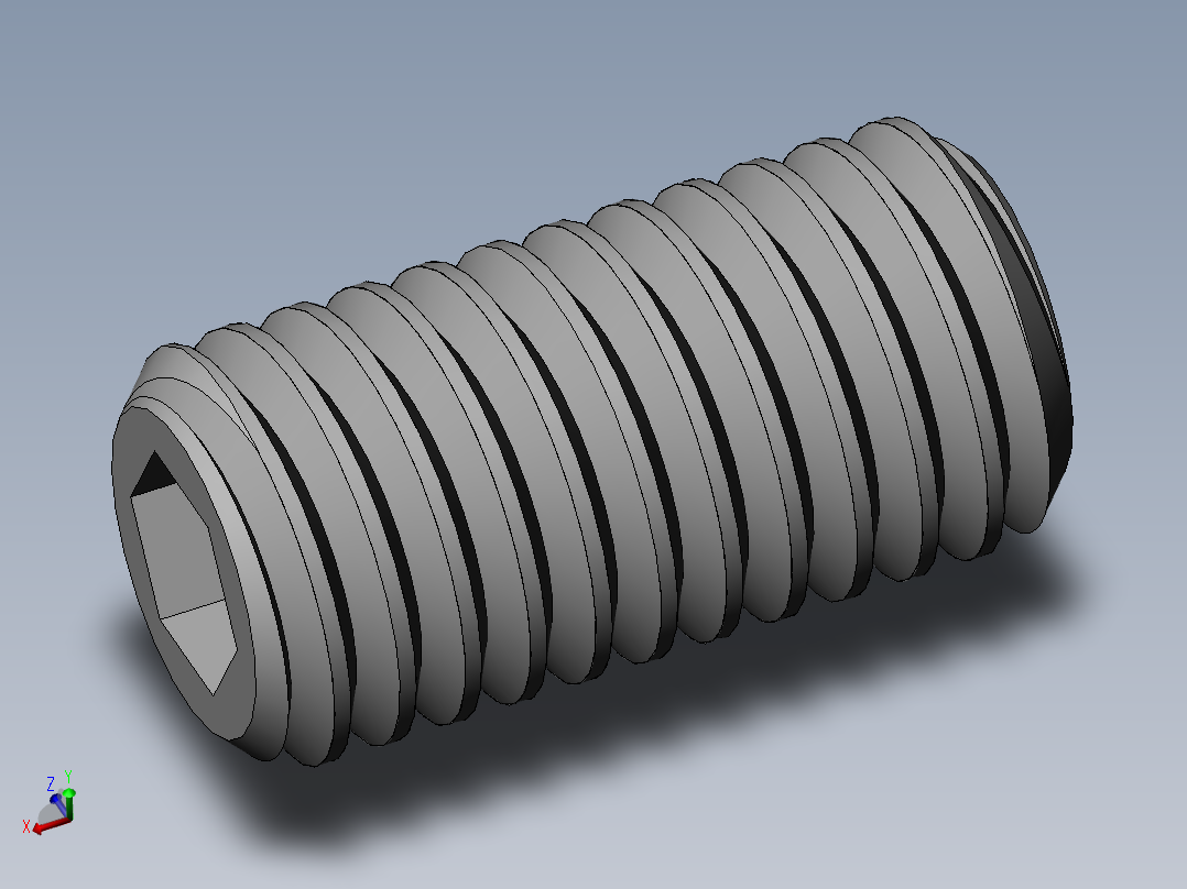 DIN 913-ISO 4026 固定螺钉-M5 L=10.SLDPRT