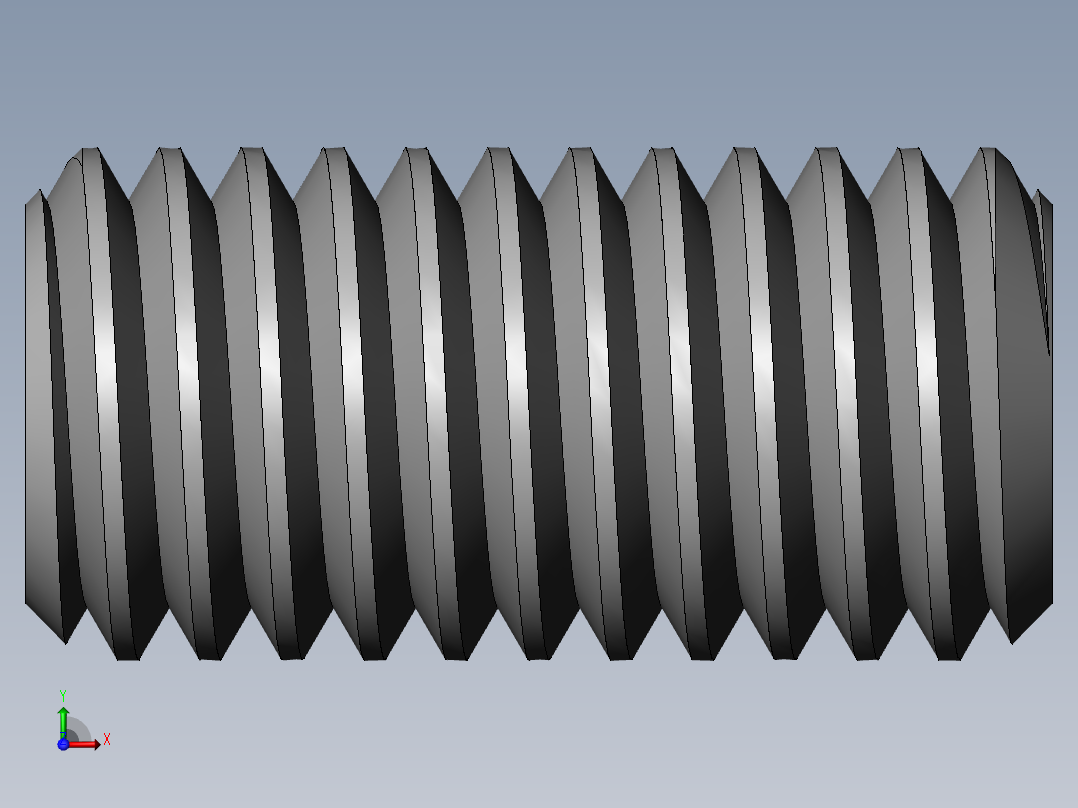 DIN 913-ISO 4026 固定螺钉-M5 L=10.SLDPRT前视图