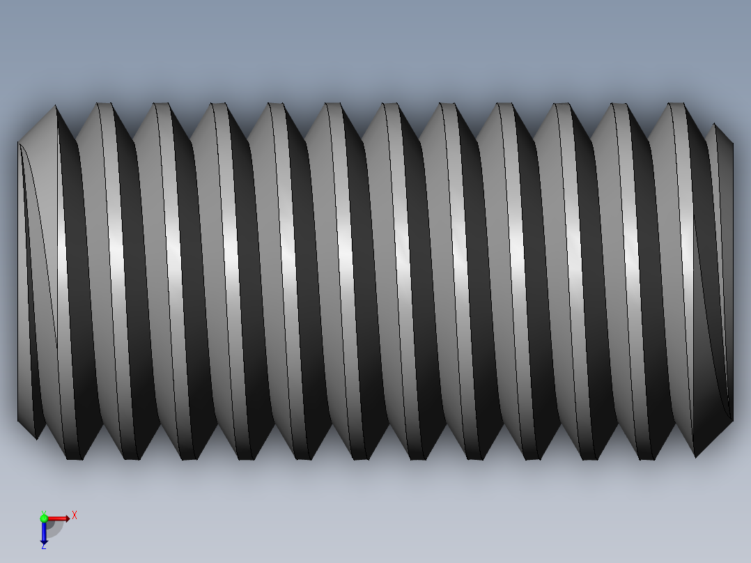 DIN 913-ISO 4026 固定螺钉-M5 L=10.SLDPRT俯视图
