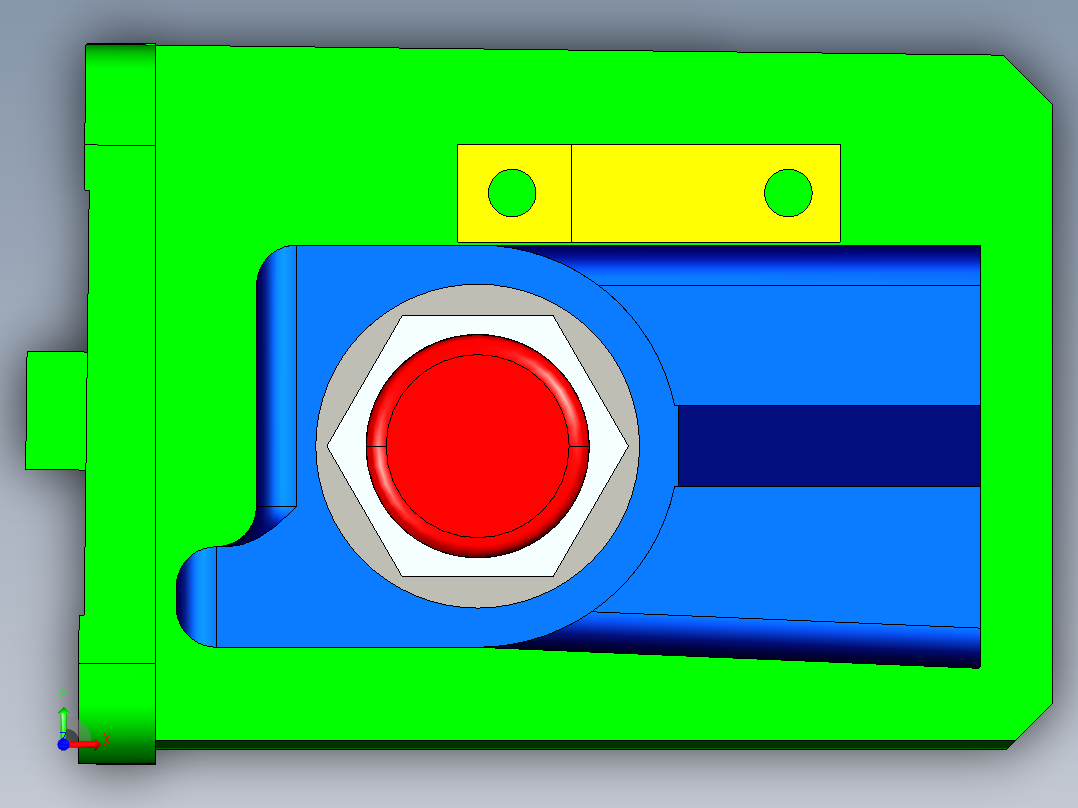 831003拨叉加工工艺及铣18mm槽夹具设计【含三维proe】前视图