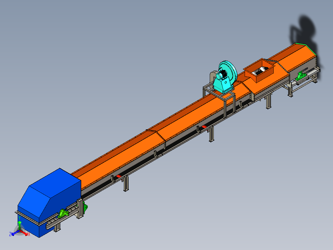 B500气垫输送机==1454400==100正等轴测图
