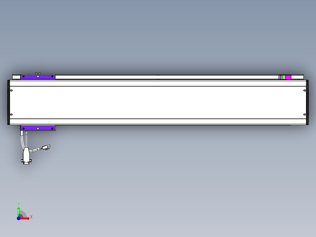 威洛博VL系列直线电机模组-VL14S1-S750前视图