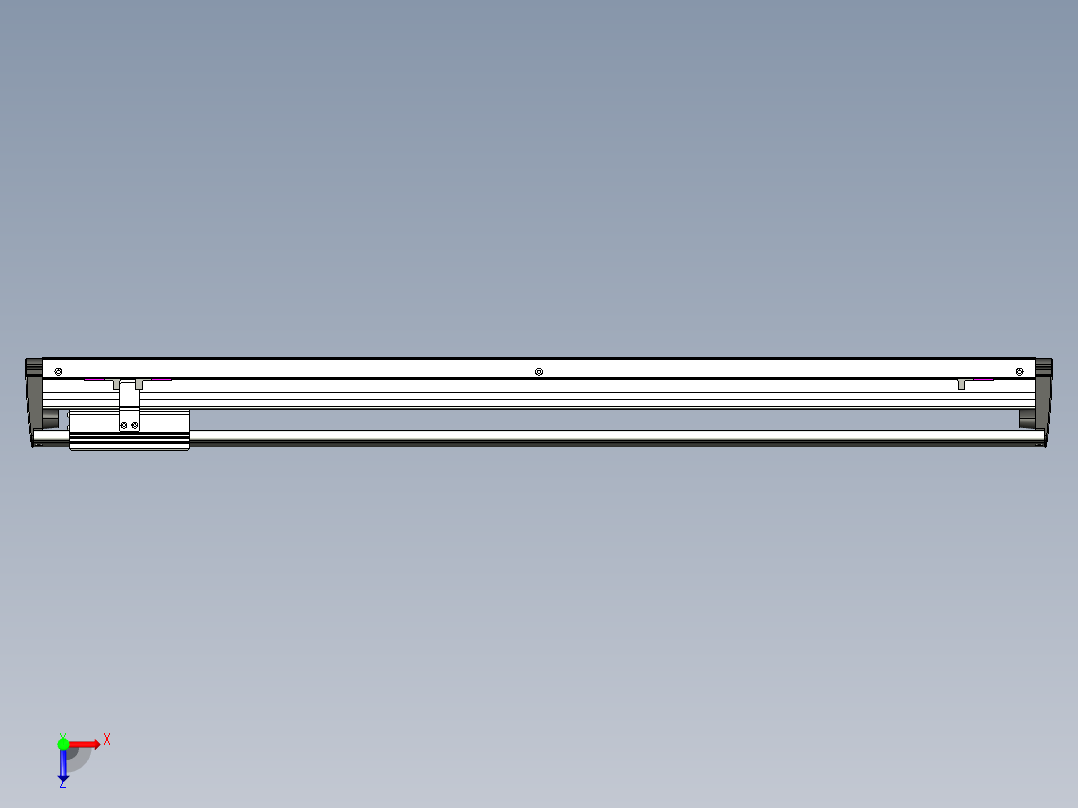 威洛博VL系列直线电机模组-VL14S1-S750俯视图
