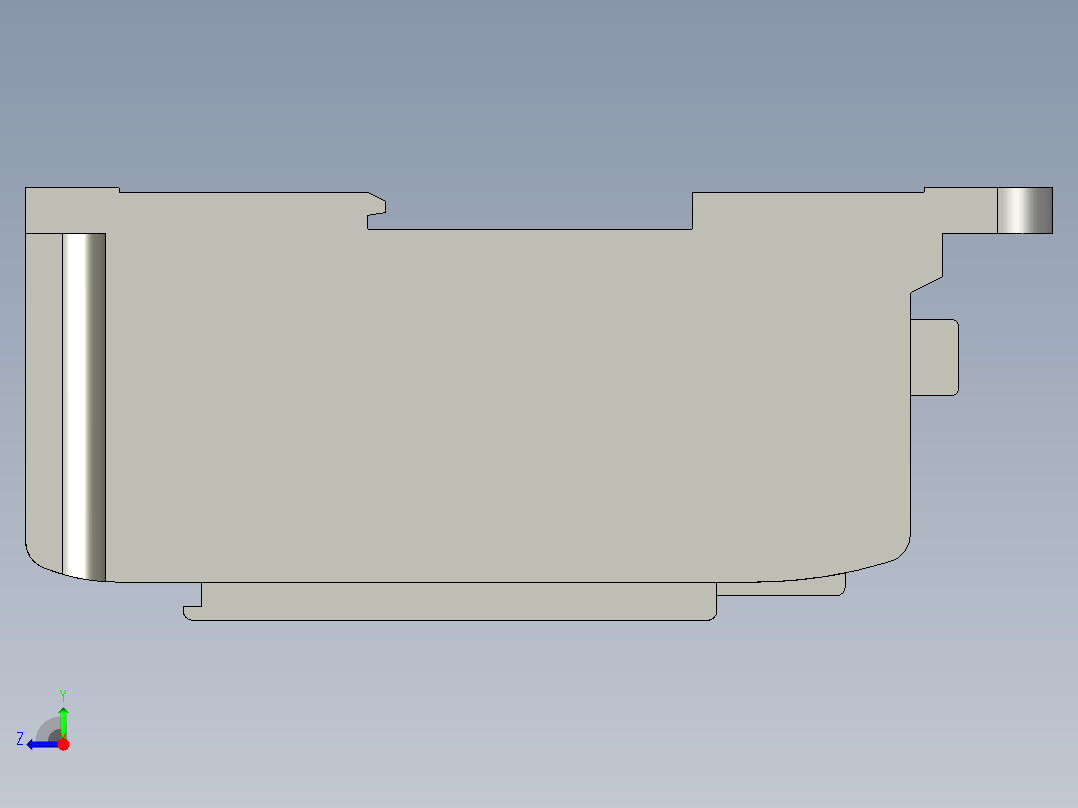 基恩士CV-701_kc图纸模型右视图