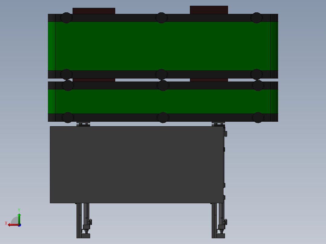 纸盒自动包装机械后视图