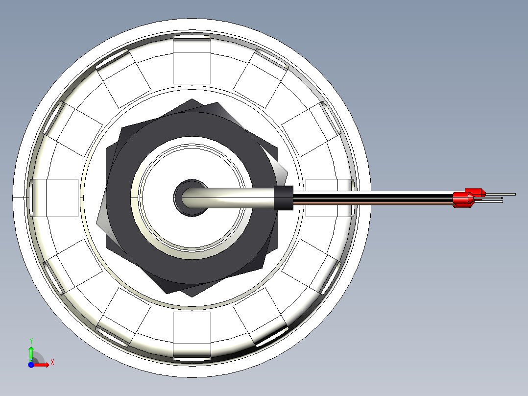超声波设备ENSOR-RANGE-4m-13.1ft-PVDF-BODY-4-20mA-2-WIREHART-BSP-THREAD前视图
