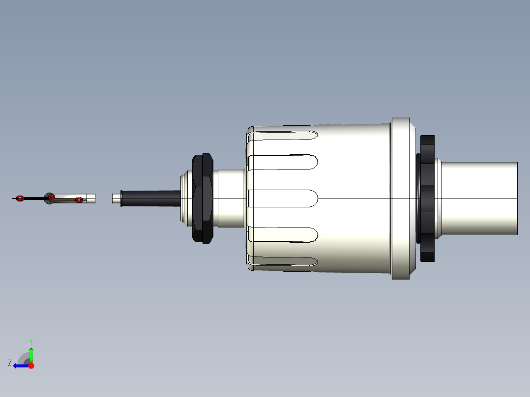 超声波设备ENSOR-RANGE-4m-13.1ft-PVDF-BODY-4-20mA-2-WIREHART-BSP-THREAD右视图