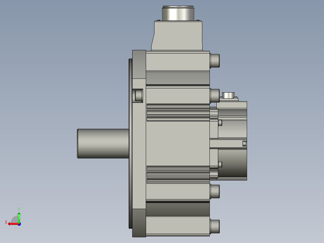 2500W MFME伺服马达后视图