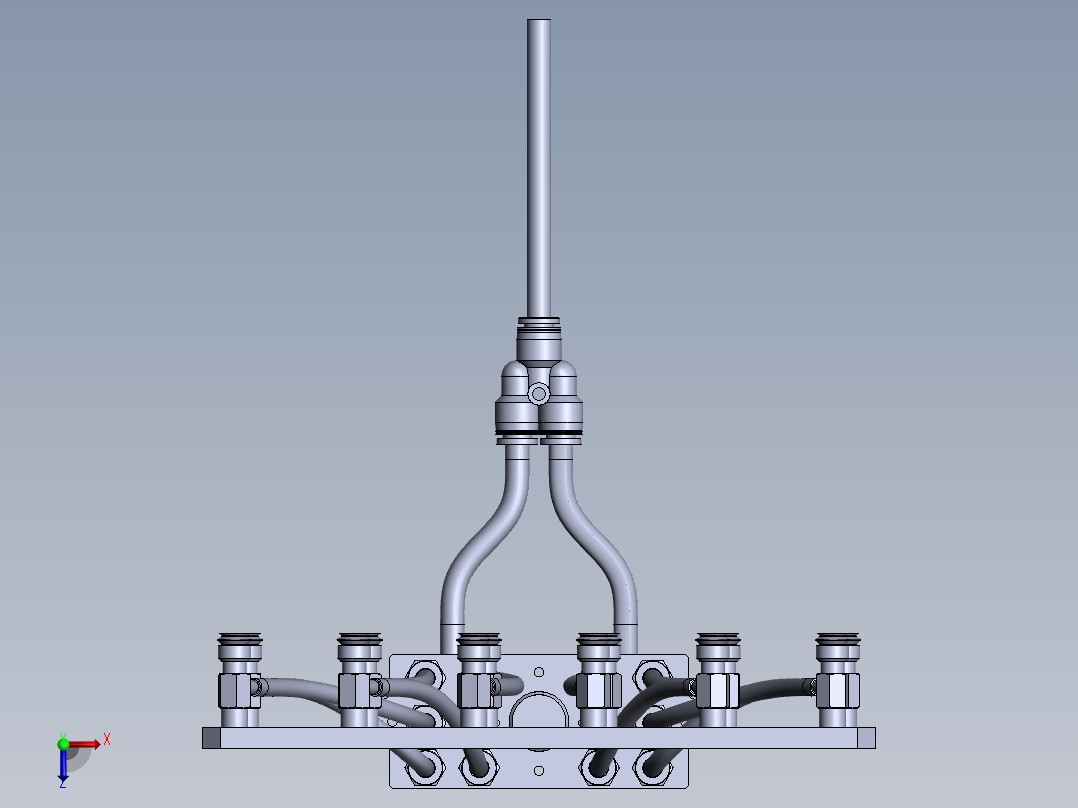 吸料治具俯视图