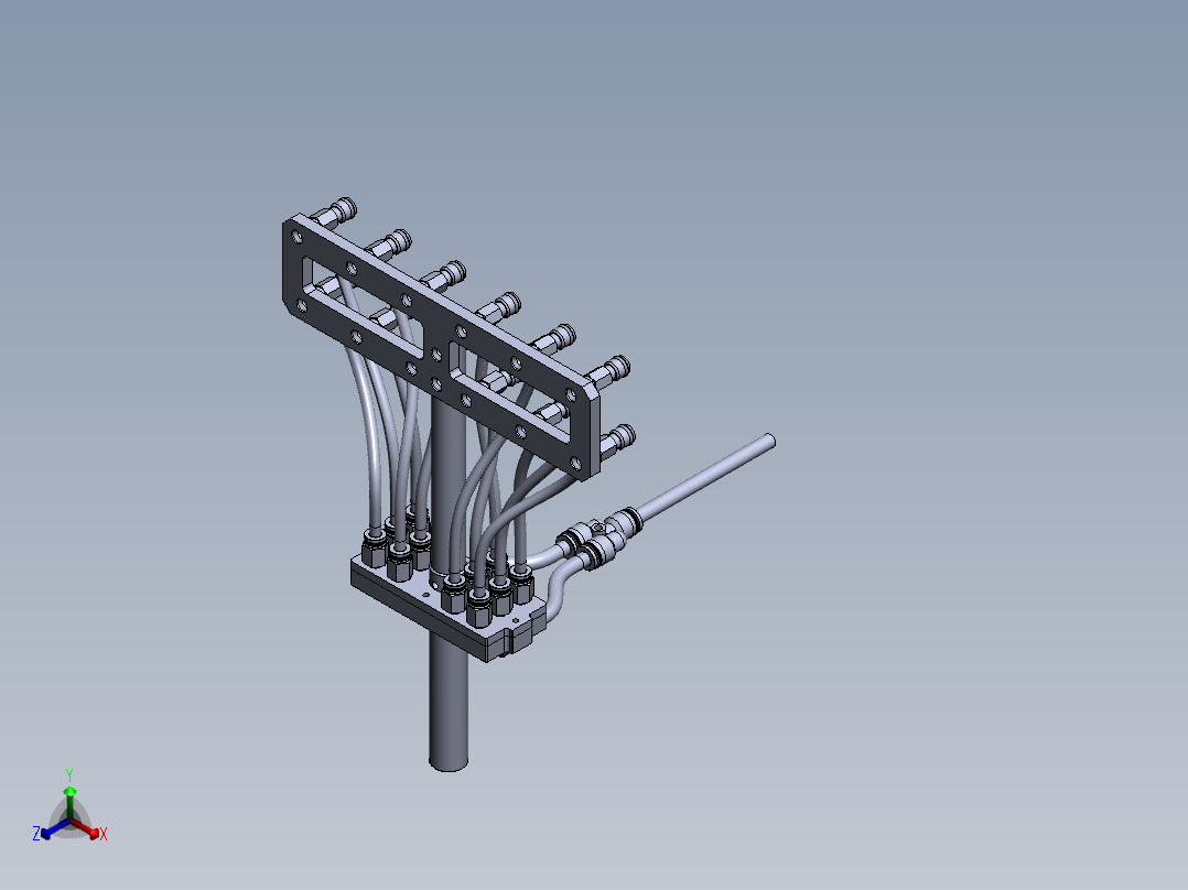 吸料治具正等轴测图
