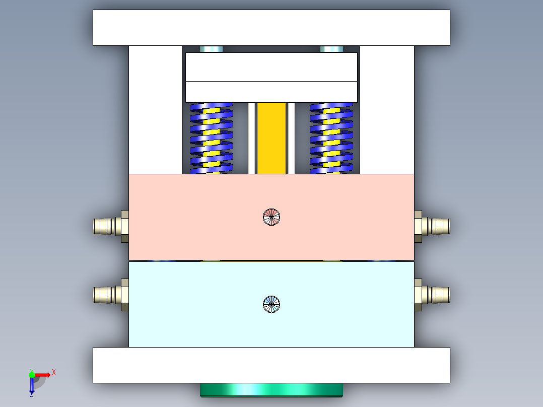花盆注塑模具设计含三维UG二维说明书俯视图