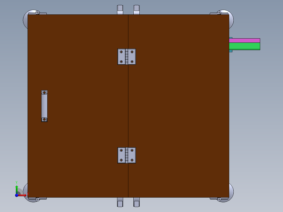 振动盘 外直径700 带直线送料器 400方案前视图