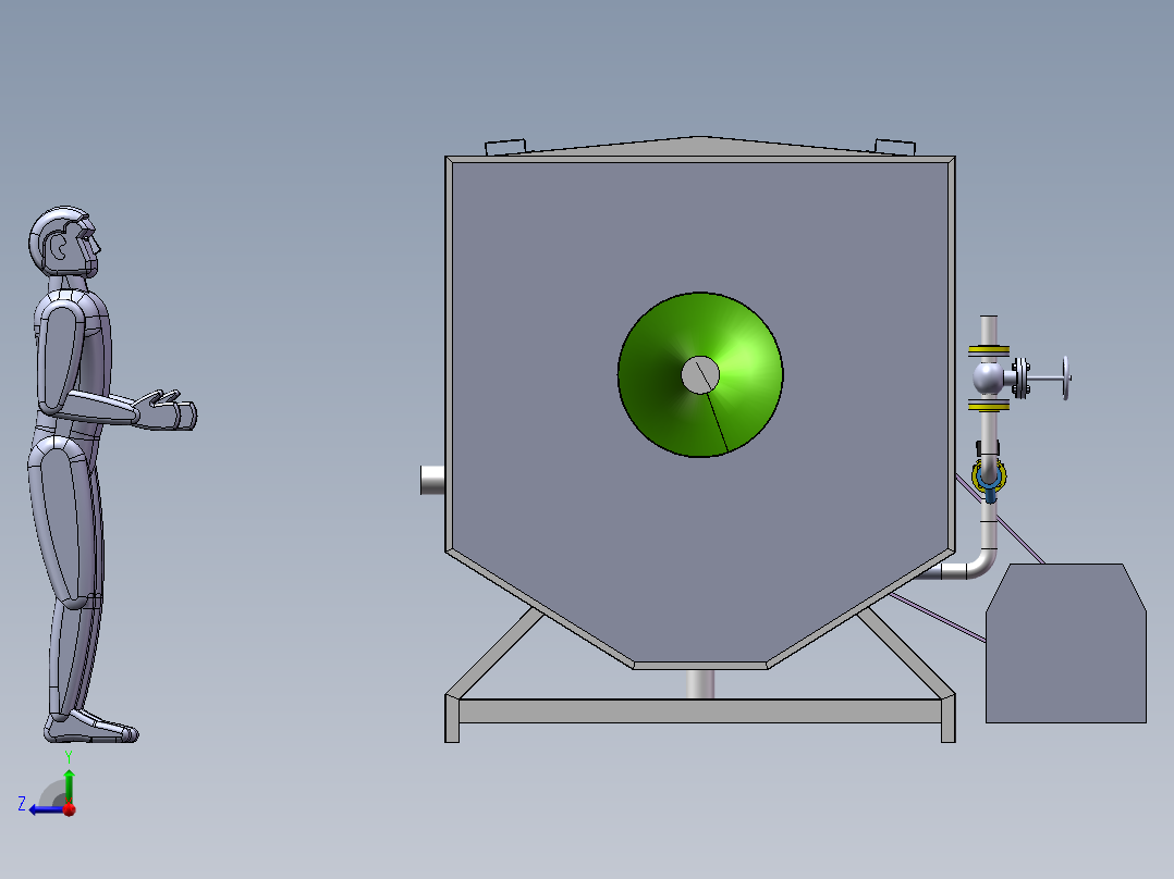 螺旋漂烫机sw15可编辑右视图
