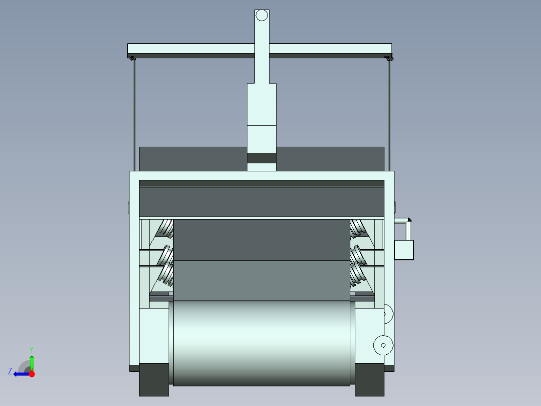 公路铣刨机（cad+ug+说明书）右视图