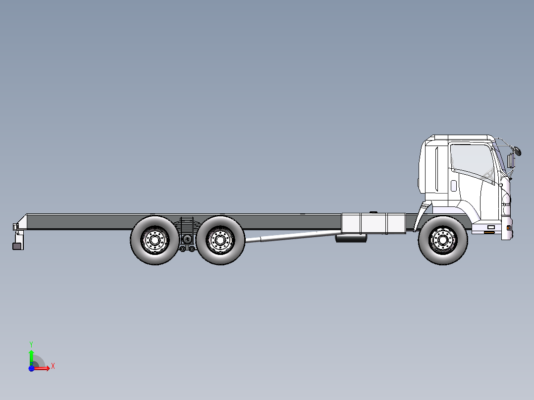 五十铃汽车底盘前视图