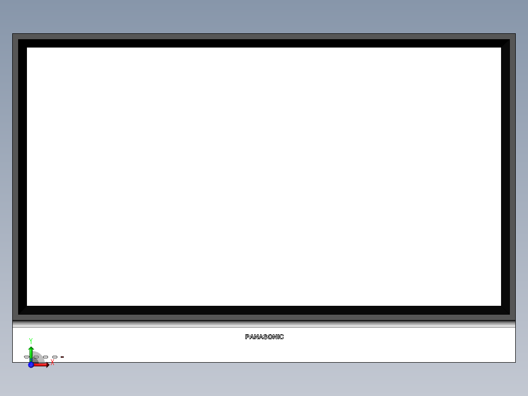 User Library-Flat-TV_前视图