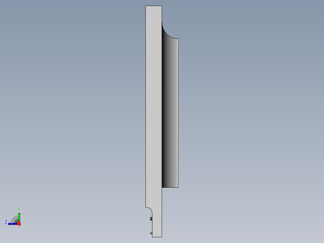 User Library-Flat-TV_右视图