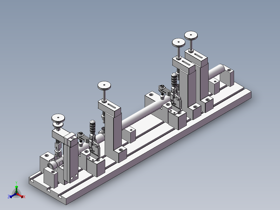 火焰焊工装 3D模型正等轴测图