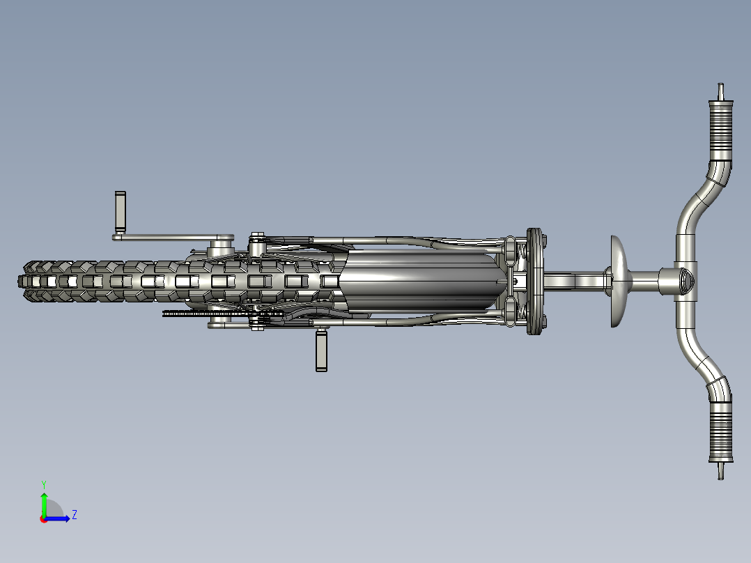 16---PROE自行车模型step三维图纸模型设计图纸左视图