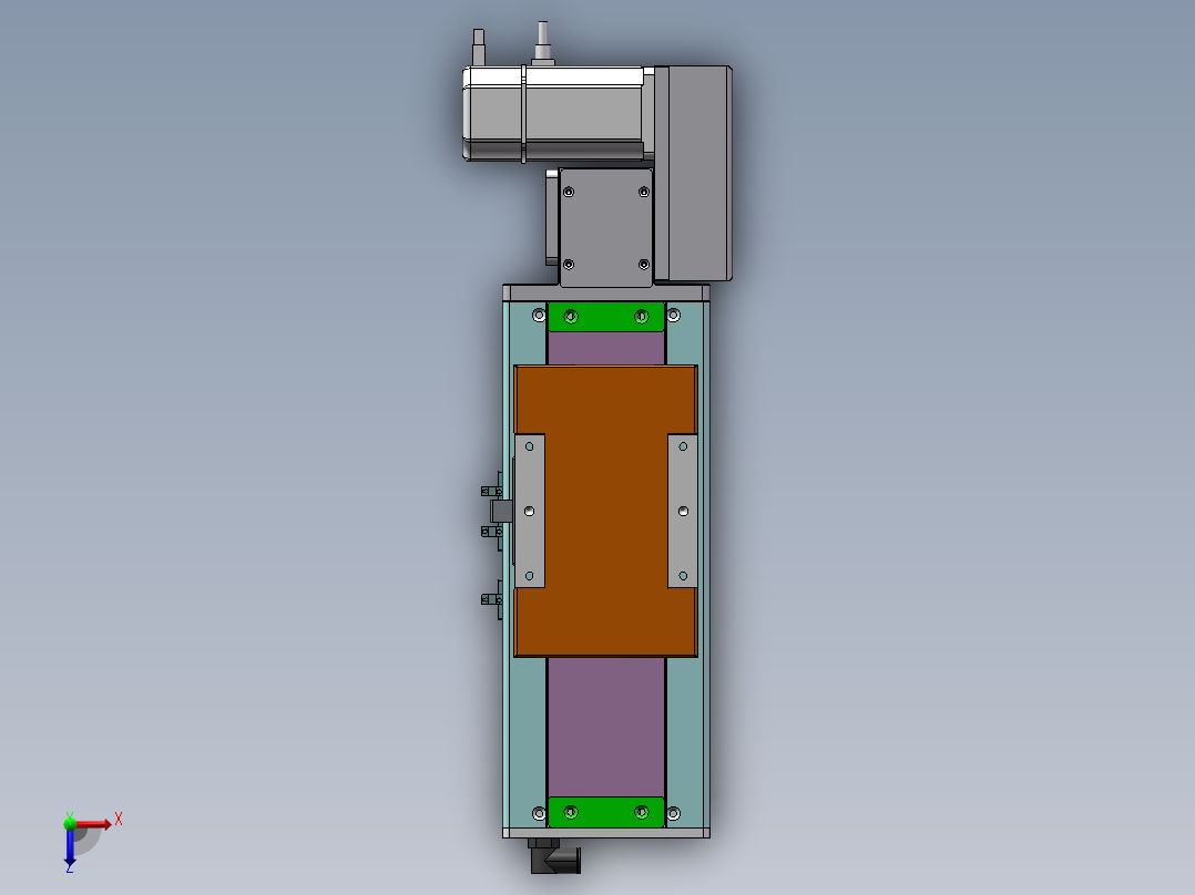 MCB同步带全封闭MCB14-L-200W俯视图