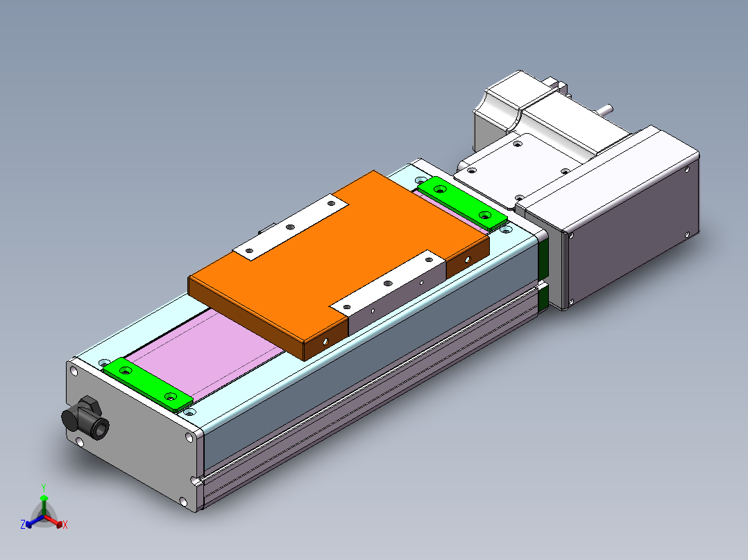 MCB同步带全封闭MCB14-L-200W正等轴测图