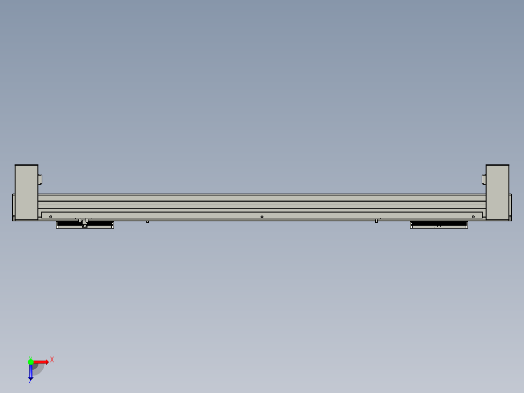 威洛博双电机滑台-VBC14S2-L50-S800-BD-P40-C6俯视图