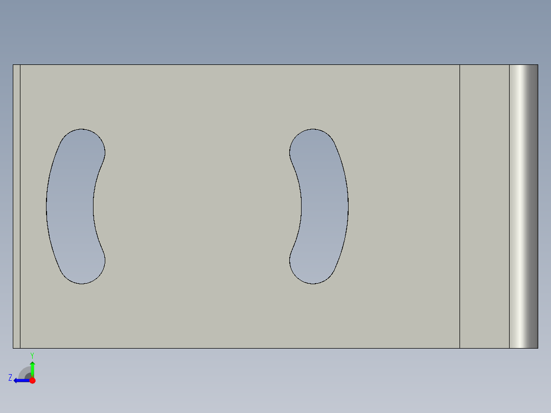 基恩士CV-050plate1_kc图纸模型右视图