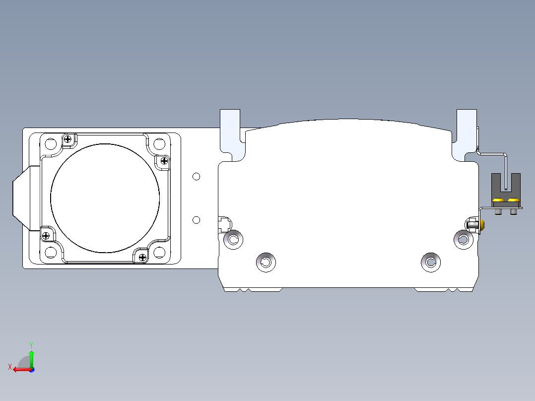 MTH丝杆半封闭模组MT120BS-BL-60后视图