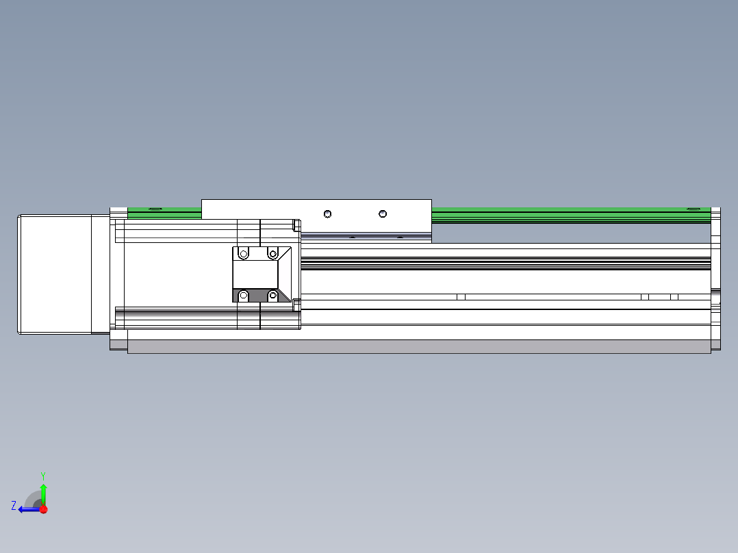 MTH丝杆半封闭模组MT120BS-BL-60右视图