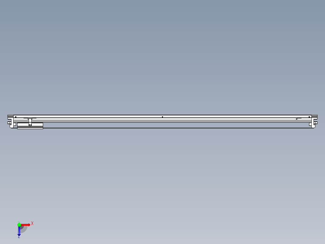 威洛博VL系列直线电机模组-VL17E2-S1650俯视图