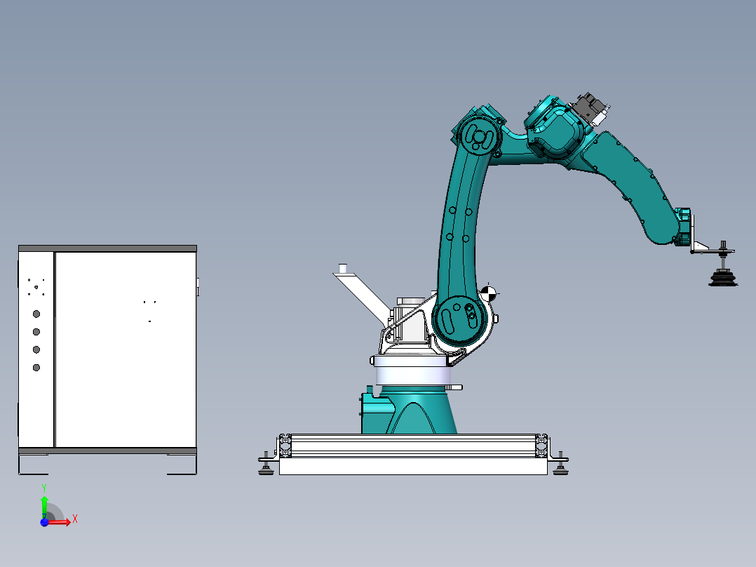 机器人底座sw22可编辑+bom前视图