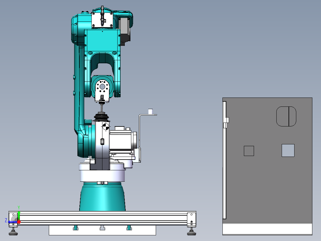 机器人底座sw22可编辑+bom右视图