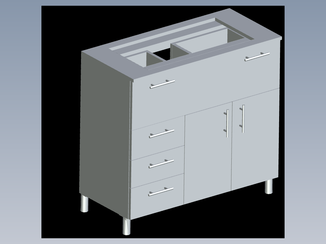 AUTOCAD <span style='color: red'>柜子</span>