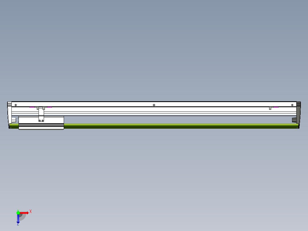 威洛博VL系列直线电机模组-VL22H2-S800俯视图