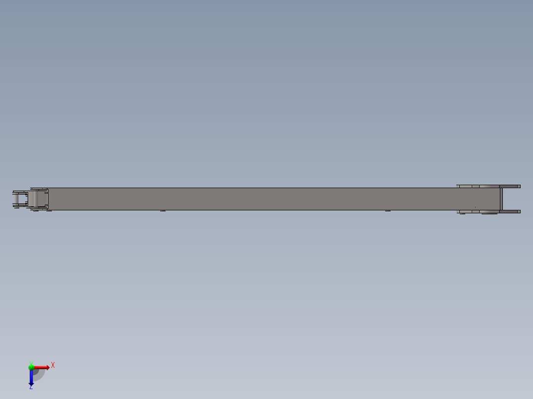 泵车臂架三维最终成品图(1)俯视图