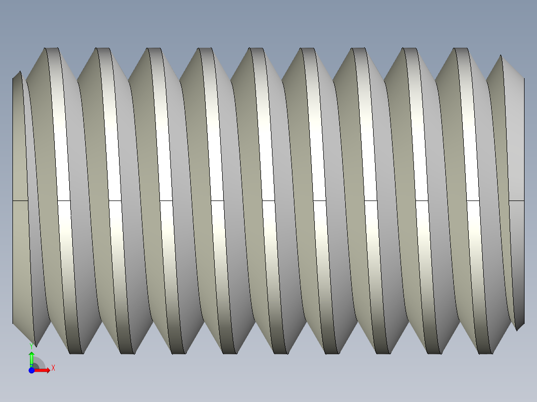 DIN 913-ISO 4026 固定螺钉-M6 L=10.STEP前视图