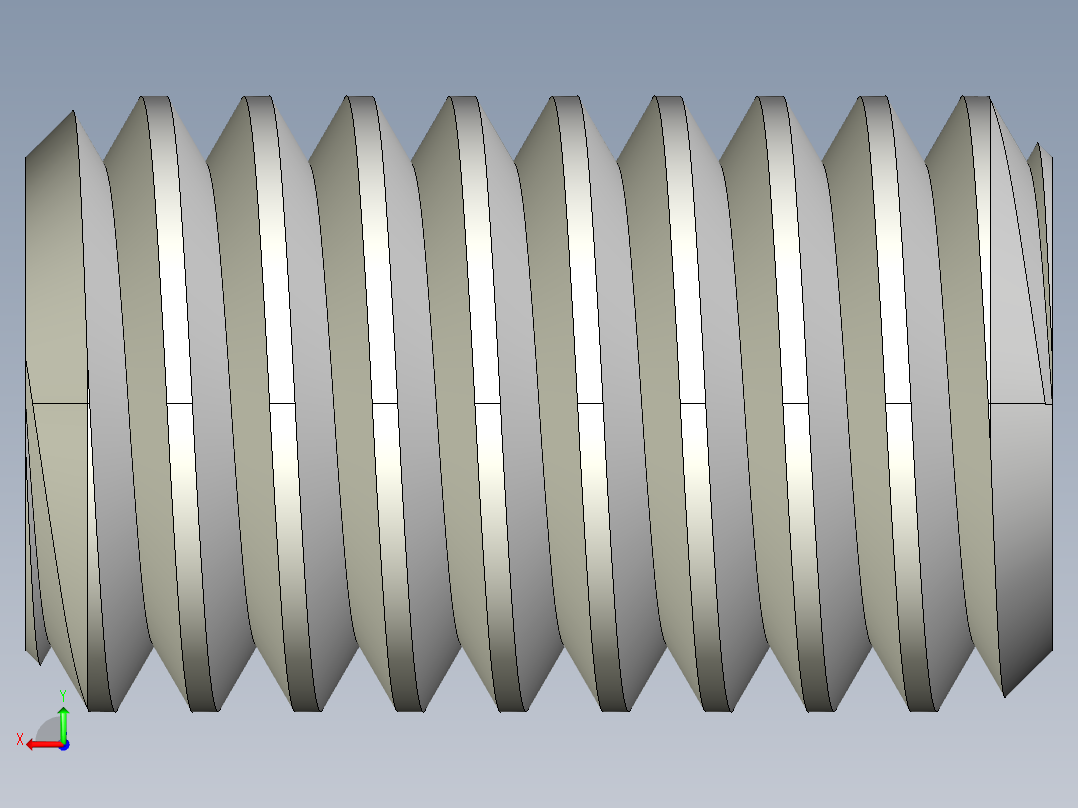 DIN 913-ISO 4026 固定螺钉-M6 L=10.STEP后视图