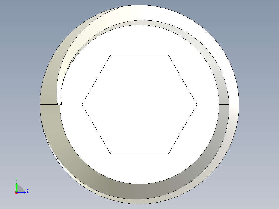 DIN 913-ISO 4026 固定螺钉-M6 L=10.STEP左视图