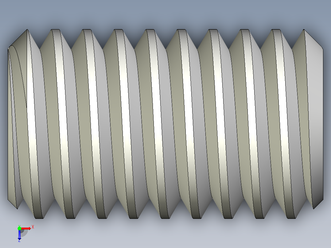 DIN 913-ISO 4026 固定螺钉-M6 L=10.STEP俯视图