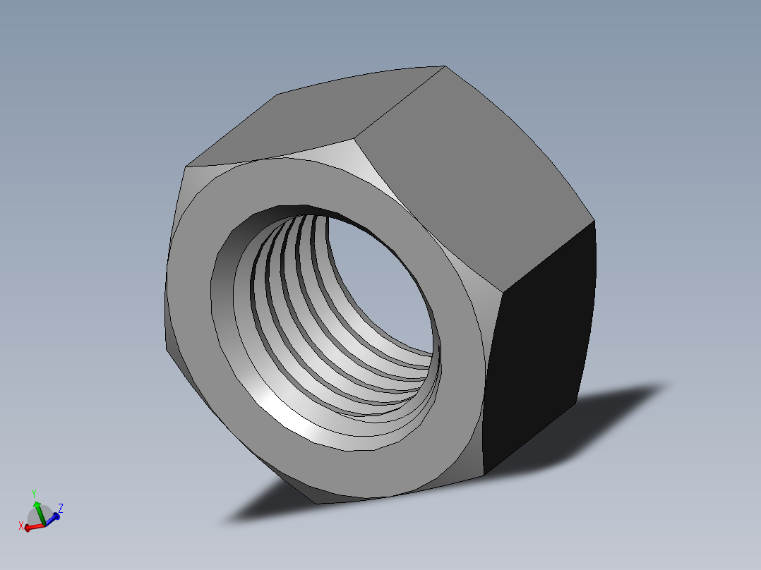 DIN 934 螺母-M22 Nut.SLDPRT