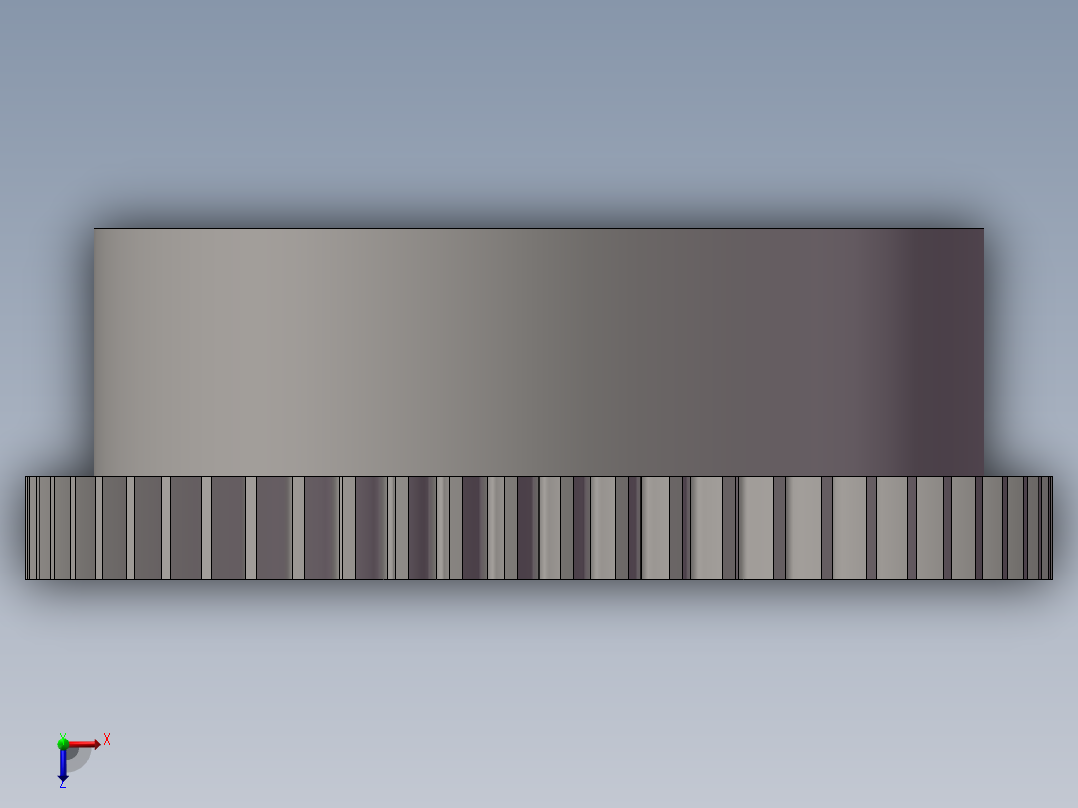 圆柱齿轮58×2俯视图